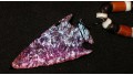 Electric Pink Dichroic Glass Arrowhead Necklace SOLD